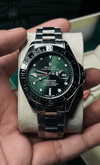 Luxury Submariner Swiss Like Movement - Emerald Green Dial & Stainless Steel - MaisonElara